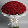 Букет 101 Красная роза Блэк Мэджик в Улькан