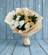 Букет цветов из:  Розы и Хризантемы #REPLACE_PRED# Улькан