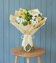 Букет цветов из:  Хризантемы и Розы #REPLACE_PRED# Улькан