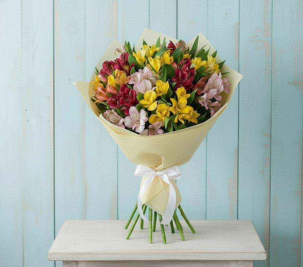 Букет цветов из: Альстромерии в Улькан