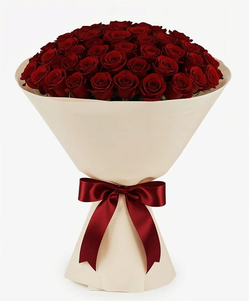 Букет 101 Бордовая роза Блэк Бакарра в Улькан