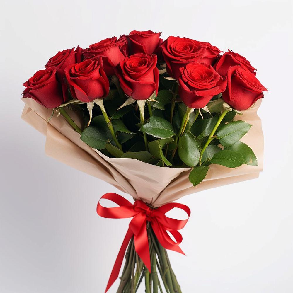 Букет 11 Красных роз Эдлесс Лав в Улькан