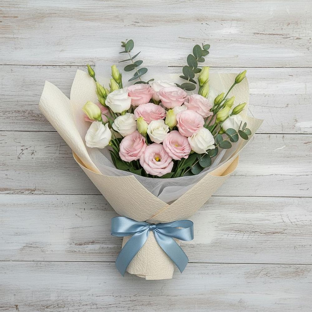 Букет цветов из: Лизиантусы в Улькан